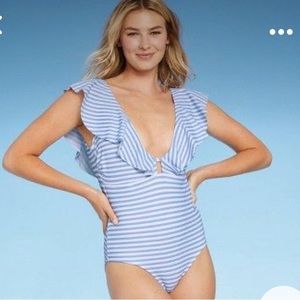 NWT! | KONA SOL | ONE-PIECE STRIPED SWIMSUIT
